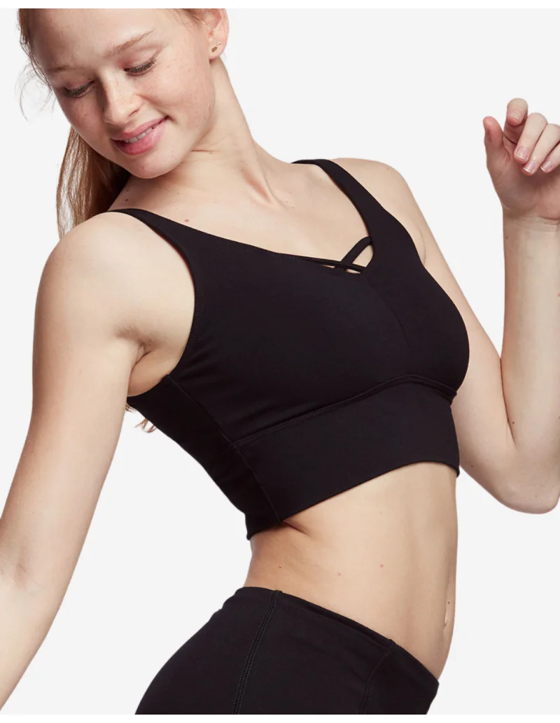 Brassière de yoga - Albizia - Noir