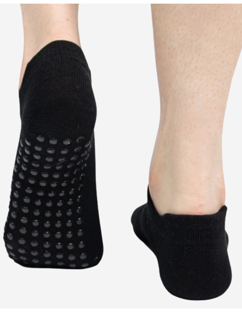 Chaussettes de yoga anti-dérapantes - Noir