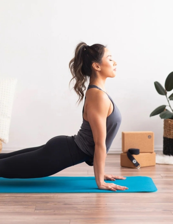 Tapis de sol pour yoga et fitness en mousse ultra confortable - 180 cm