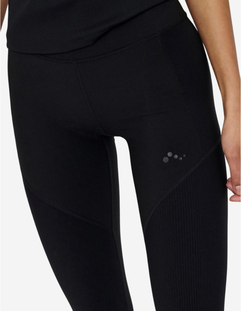 Legging de yoga - pour femmes - noir