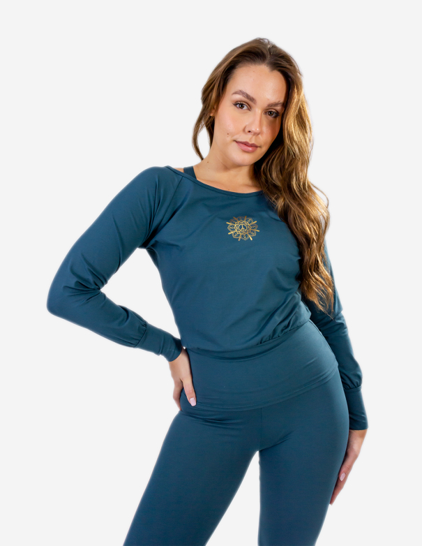 Vêtements Yoga Femmes, Sweat Yoga Femme Loose en coton bio Kelly