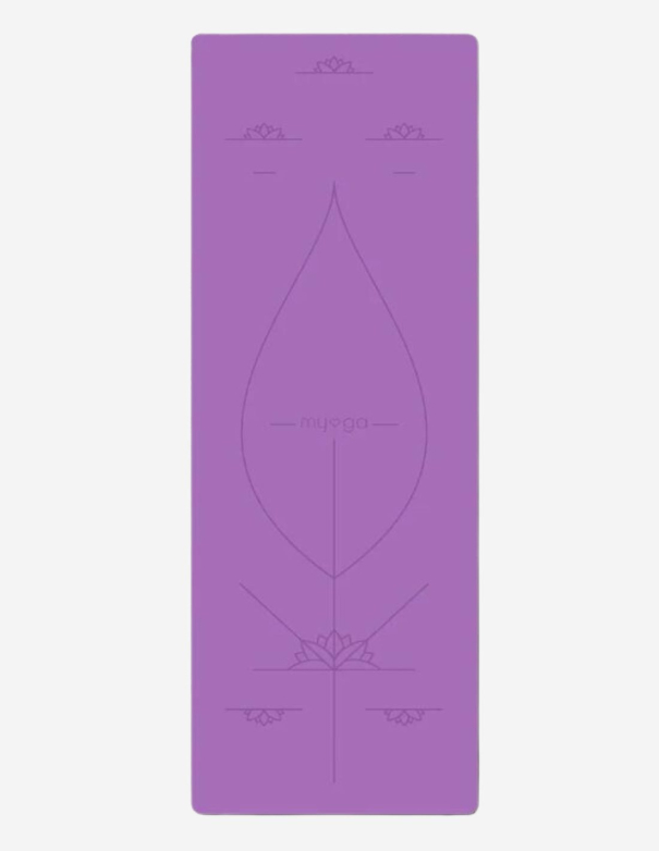 Tapis de yoga - alignement - extra large - Violet