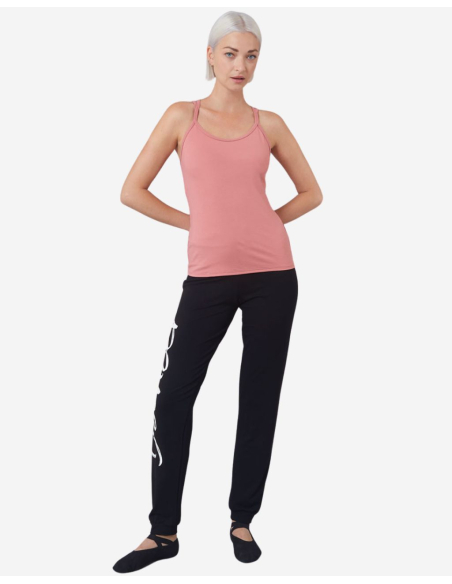 Débardeur yoga brassière intégrée - Rose