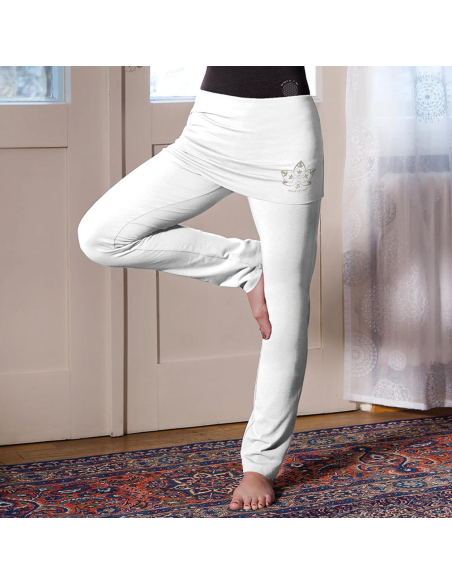 Short de Yoga Homme - Coton Bio Blanc - Vêtements de yoga Homme - Coton Bio