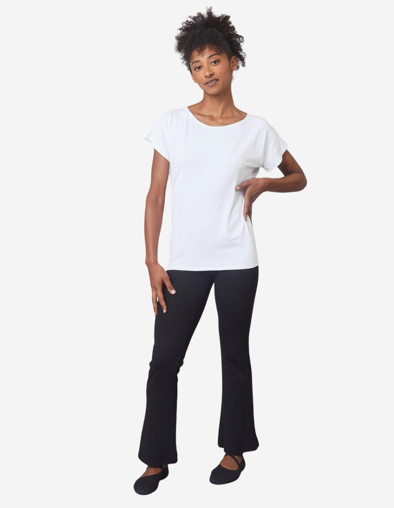 T-shirt de yoga - Blanc  - AVA